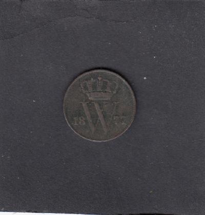 Beschrijving: 1 Cent WILLEM III  